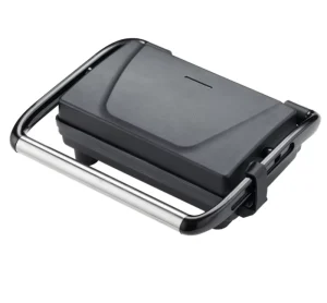 Portable Mini 2 Slice Griddle Panini Grill Nonstick Flat Plate BBQ Electric Contact Grill