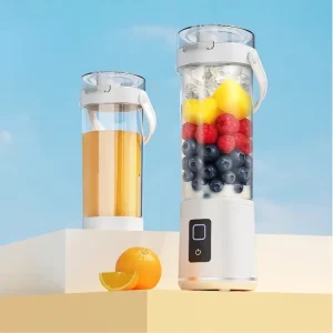 Portable Mini Electric Citrus Juicer 600ml Masticating Juicer Stainless Steel USB Manual Powered Wireless Outdoor RV Smoothie