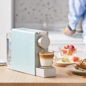 Portable Mini Espresso Coffee Maker 19BAR Pressure Aluminum Housing Programmable Temperature Control Hot Water System EU