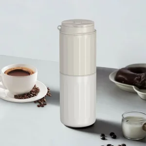 Portable Mini Gray Electric Automatic USB Coffee Bean Grinder Machine