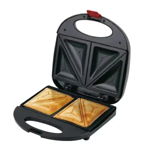 Portable Mini Non-Stick 4-Slice Grill Sandwich Maker Toaster with Adjustable Thermostat USB Powered Household Use