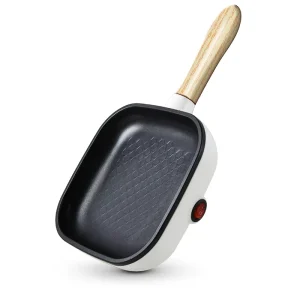 Portable Mini Non Stick Electric Frying Pan Energy Saving Crepe and Pancake Maker for Steak Egg Crepe Pancake Non Fume