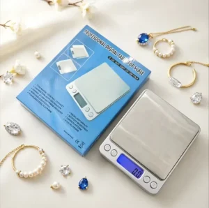 Portable Mini Pocket Kitchen Scale Stainless Steel Electronic Food Scale High Precision 0.01g with Backlit LCD