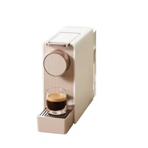 Portable Mini Smart Automatic Capsule Coffee Machine Temperature Control Hot Water System for Office Home Hotel Use Grey EU Plug