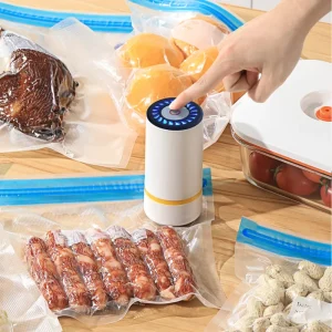 Portable Mini USB Rechargeable Automatic Handheld Plastic Vacuum Food Sealer for Household Use Small Mason Jar Sealing Machine