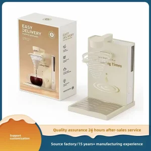 Portable Modern Semi Automatic Electric Coffee Maker Machine K Cup Ground Single Serve Mini Stainless Steel Energy Efficient