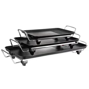 Portable Outdoor and Indoor Professional Electrical Barbecue BBQ Grill Electric Teppanyaki Grill Flat Griddle