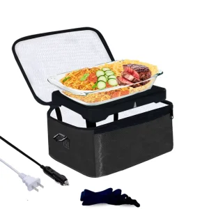 Portable Oven 12v 24v 110v 220v Car Food Warmer Heater Portable Microwave Personal Mini Oven Electric Heated Lunch Box