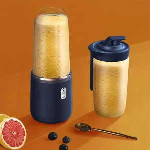 Portable PC Plastic Electric Juicer Blender Cup Wireless Rechargeable Mini Juice Mixer with 6 Blade for Smoothies