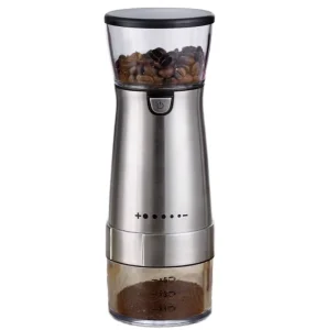 Portable Rechargeable Coffee Grinder 5 Level Grinding Thickness Double Click to Start