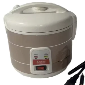 Portable Rice Cooker Electric Cooker Deluxe Rice Cooker Plastic Household Cooker for Home and Kitchen Includes Measuring Cup