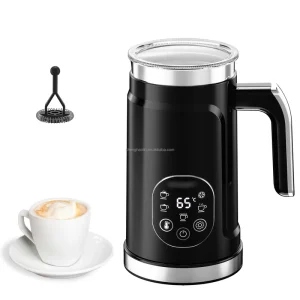 Portable Small Size Adjustable Temperature Coffee Making Electronic Touch Control Fully Automatic Electric Milk Frother