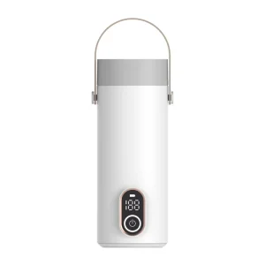 Portable Smart Electric Kettle Stainless Steel 400ml Capacity Automatic Shut-Off Temperature Control USB Wireless Household