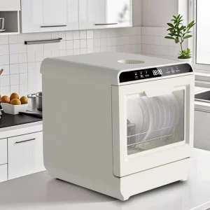 Portable Smart Mini Dishwasher for Home Kitchen Electric UV Drying 6-8 Sets Tableware for Hotels