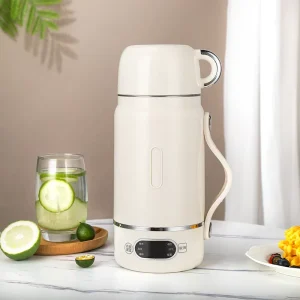 Portable Smart Thermostatic Electric Kettle 220V Digital Control 0.8L Capacity Insulation A+++ Household Plastic