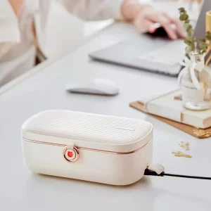 Portable Stainless Steel Bento Electric Lunch Box Leakproof Design for Household Use