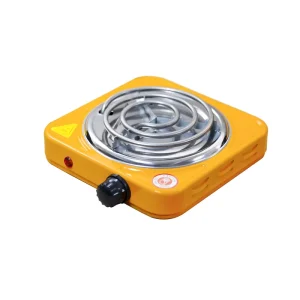 Portable Stainless Steel Electric Hot Plate with Coil Heating and Temperature Control for Dorm Office Home & RV Use