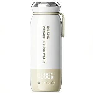 Portable Stainless Steel Electric Kettle 600ML Capacity Automatic Shut off Multi Temperature Control Keep Warm