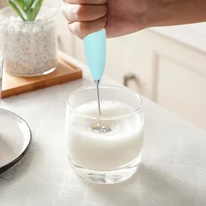 Portable Stainless Steel Whisk Battery Operated Automatic Hand Electric Milk Frother with Custom Logo