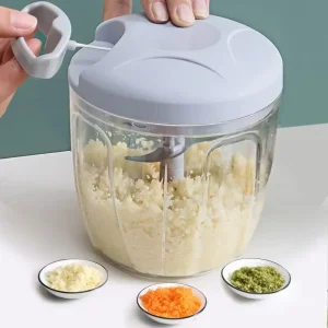 Portable Tabletop Detachable Vegetable Mixer Blender Manual Kitchen Accessories for Household Use Made PP
