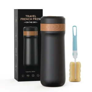 Portable Travel French Press 304 Grade Stainless Steel French Press Coffee Maker