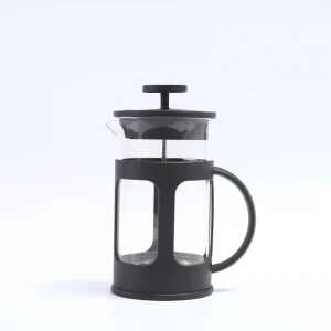 Portable Travel French Press Coffee Maker Glass French Press with BPA Free Plastic Flame