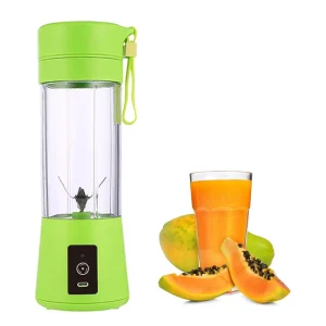 Portable USB Electric 380ML Juicer Blender 6-Blade Mini Smoothie Mixer Shakes Fruits Wireless Rechargeable for Car Hotel Outdoor