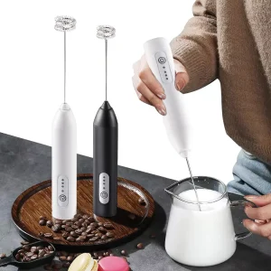 Portable USB Rechargeable Battery Egg Beater Food Mixer Hand held Foam Mixer Mini Electric Coffee Mixer Electric Foam Machine