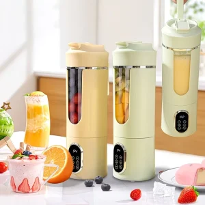 Portable USB Rechargeable Blender and Juicer Easy to Clean Suitable for Making Fruit and Vegetable Drinks Milkshakes