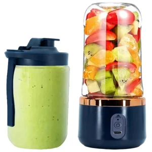 Portable USB Rechargeable Mini Blender Personal Smoothie Maker with Stainless Steel Blades for Travel and Daily Use