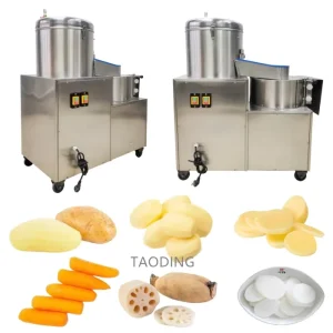 Potato Washing Cleaning Machine Cutter Vegetable Strip Slice Potato Peeling and Cutting Machine Potato Peeling Machine