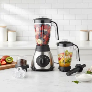 Powerful 3-Speed 1.5L 1000W Multi-Function Commercial Household Use Juicer Mixer Blender Ice Crusher Glass