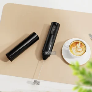 Powerful Electric Milk Frother Handheld Milk Frother Rechargeable Handheld Electric Whisk Coffee Frother Mixer