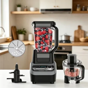 Powerful Electric Multi function Combination Countertop Blender Baby Food Ice Crush Juicer Stainless Blades Frozen Smoothies