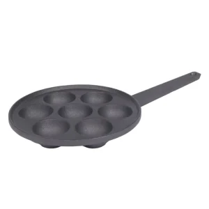 Pre Seasoned Cast Iron Takoyaki Pan Octopus Ball Maker Heavy Duty Oven Safe Non Toxic Cooking Pan