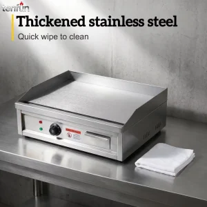 Precise Temperature Control Fast Heating Griddle Thickened Stainless Carbon Steel Electric Flat Top Commercial Teppanyaki Grill