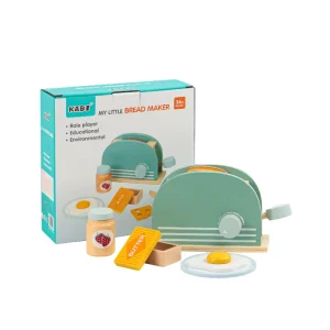 Pretend Play Toys Bread Maker Toy Wooden Kitchen Toys Parent child Interactive Toys