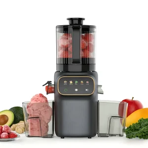 Private Label 6.14 Inch Feed Chute 3L Fruit Vegetable Electric Masticating Slow Juicer Cold Press Juicer Machine with Display
