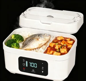 Private Model Electric Lunch Box 1.8L Capacity Stainless Steel Inner Pot Battery Powered Portable Wireless Digital LED Car