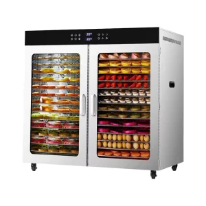 Pro Grade 48 Layer Dehydrator Digital Control for Fast Drying Commercial Kitchen Use