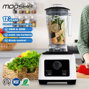 Professional 1.5L 2L Kitchen Countertop Electric Smoothies Heavy Duty Commercial Blender