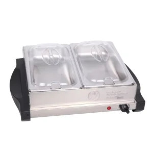 Professional 2 Warming Tray Removable Inserts Hot Plate Food Warmer Buffet Server