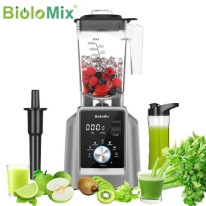 Professional 2200W Commercial Blender 2L Heavy Duty Mixer Juicer High Speed Food Processor Multi functional Smoothie Ice Crusher