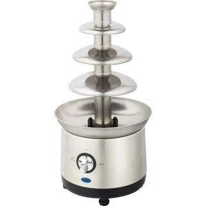 Professional 3 Tier Stainless Steel Chocolate Fountain LFGB CE Certified Electric Powered for Household Use