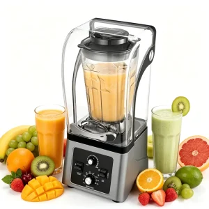 Professional 4.5L 2600W Electric Smoothie Maker Commercial Soundproof Juicer Heavy Duty Kitchen Multifunctional Table Blender
