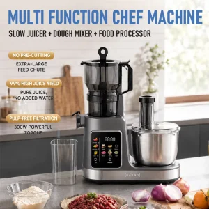 Professional 5L Food Mixer with Dough Bowl for Home Bakery Juicer Blender Electric Multifunctional Kitchen Planetary Stand Mixer