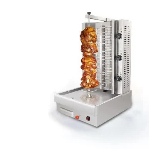 Professional Automatic Shawarma Doner Kebab Rotisserie with Gear Motor System 220V for Meat Processing