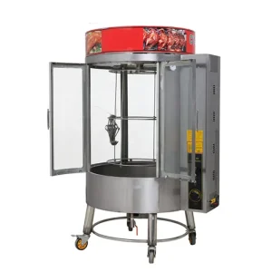Professional Automatic Stainless Steel Gas Rotisserie Rotating Duck Chicken Oven