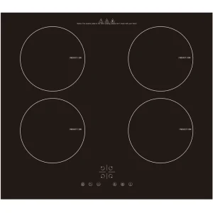 Professional Built in 4 Zone Electric Induction Cooktop 6000W Stainless Steel Rapid Heating Commercial Household Kitchen Hob