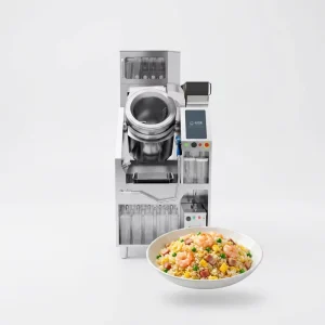 Professional Catering Cooking Robot Large Batch Automatic Stir Fry Machine Digital Touchscreen Energy Saving for Hotel Central